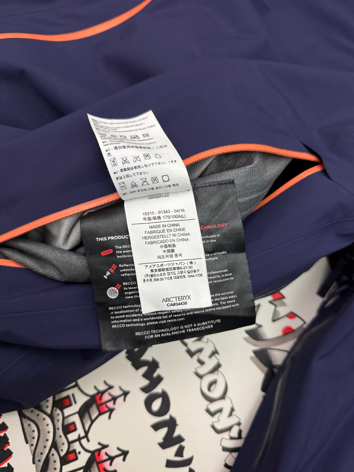 Arc'teryx Sentinel Jacket Purple Women's L Large Gore-Tex RECCO