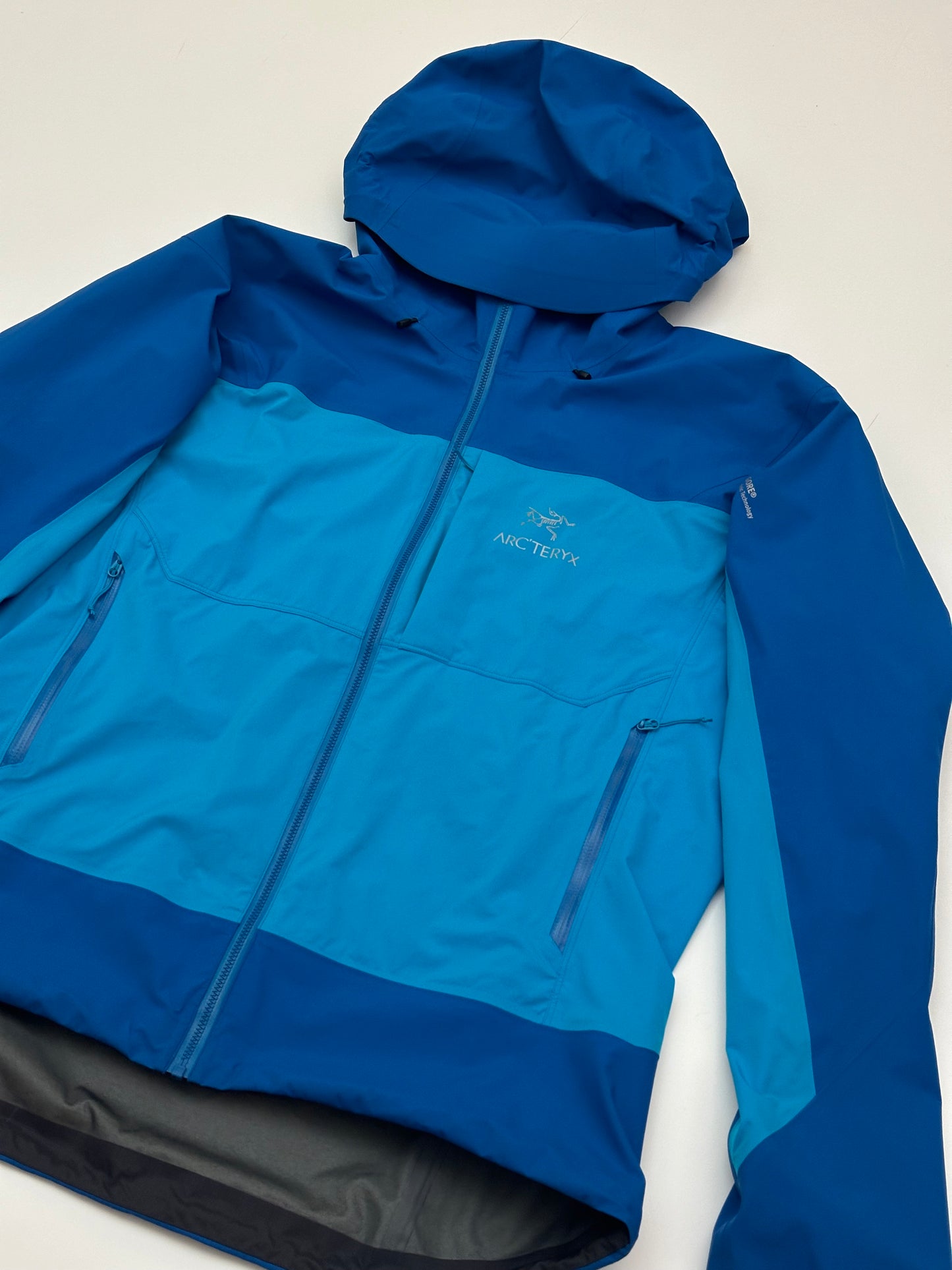 Arc’teryx Alpha Comp Hoody Riptide Blue Men’s L Large Gore-Tex Hybrid