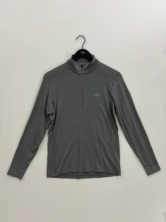 Arc’teryx Rho Merino Wool Zip Neck Void Grey Men’s M Medium