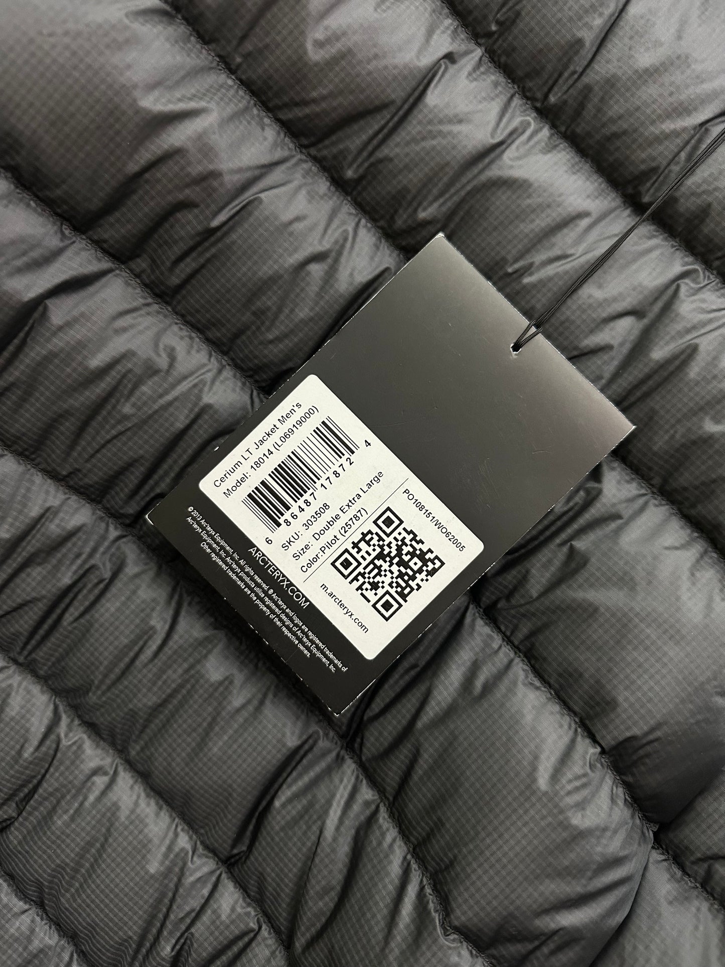 Arc’teryx Cerium LT Jacket Pilot Grey Men’s XXL