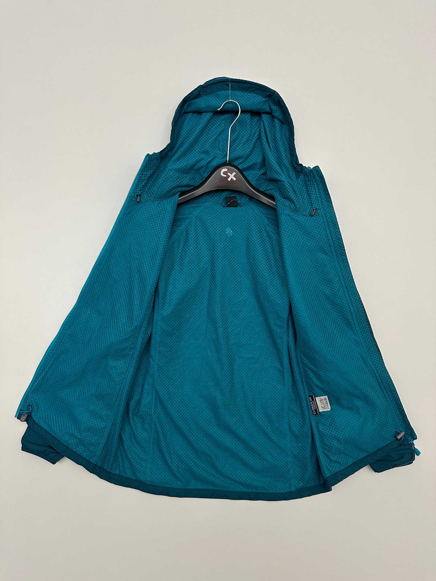 Montbell Light Shell Hooded Jacket Blue Packable Women's M Medium