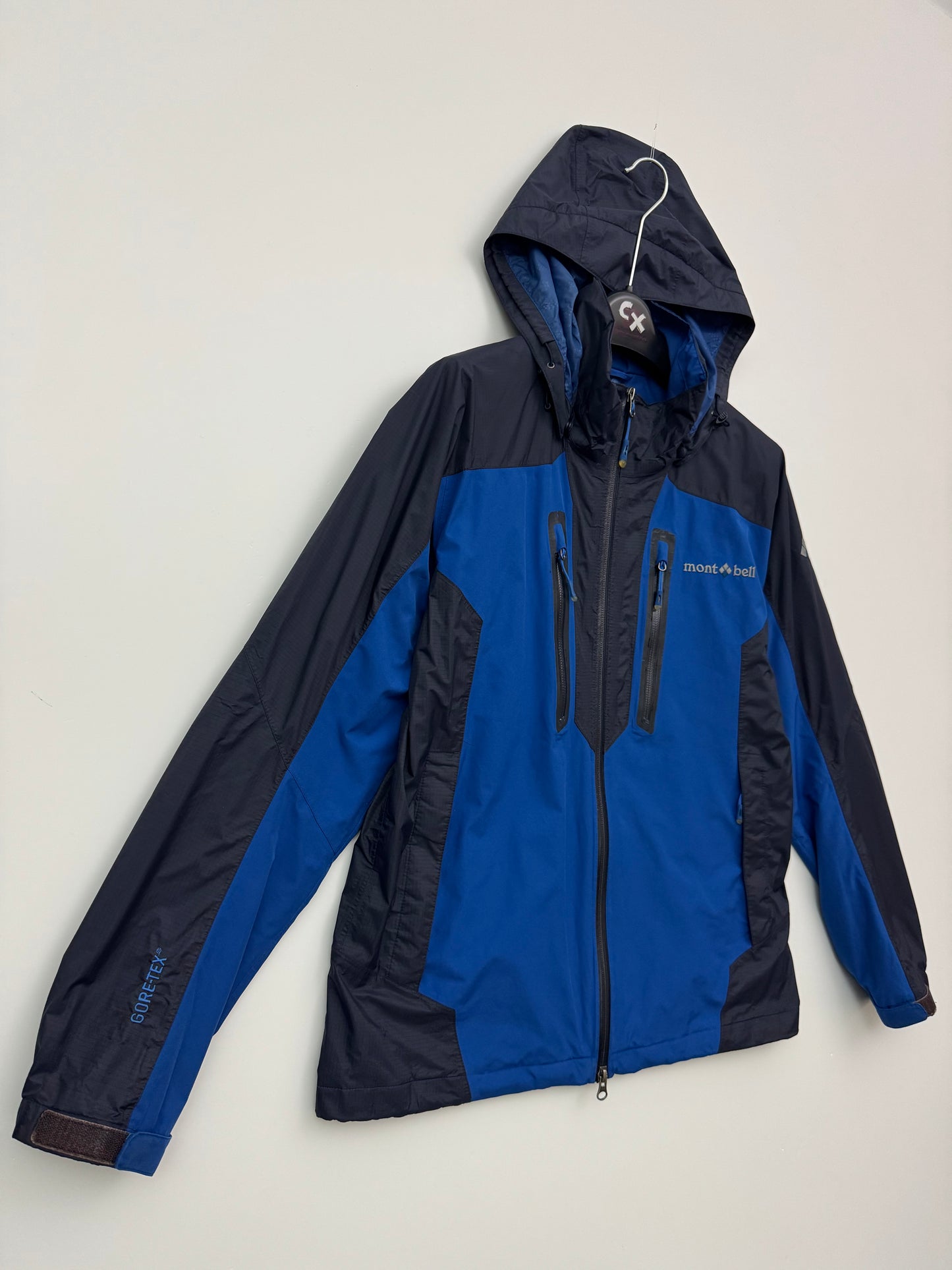 Montbell Rain Trekker Gore-Tex Jacket Men’s S Small Blue
