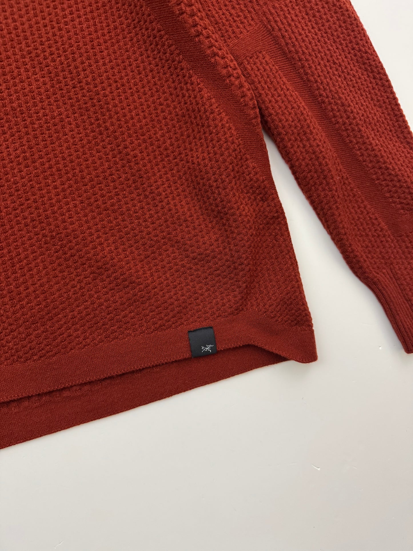 Arc'teryx Hallam Merino Wool Hoody Men's M Medium Bordeaux Red