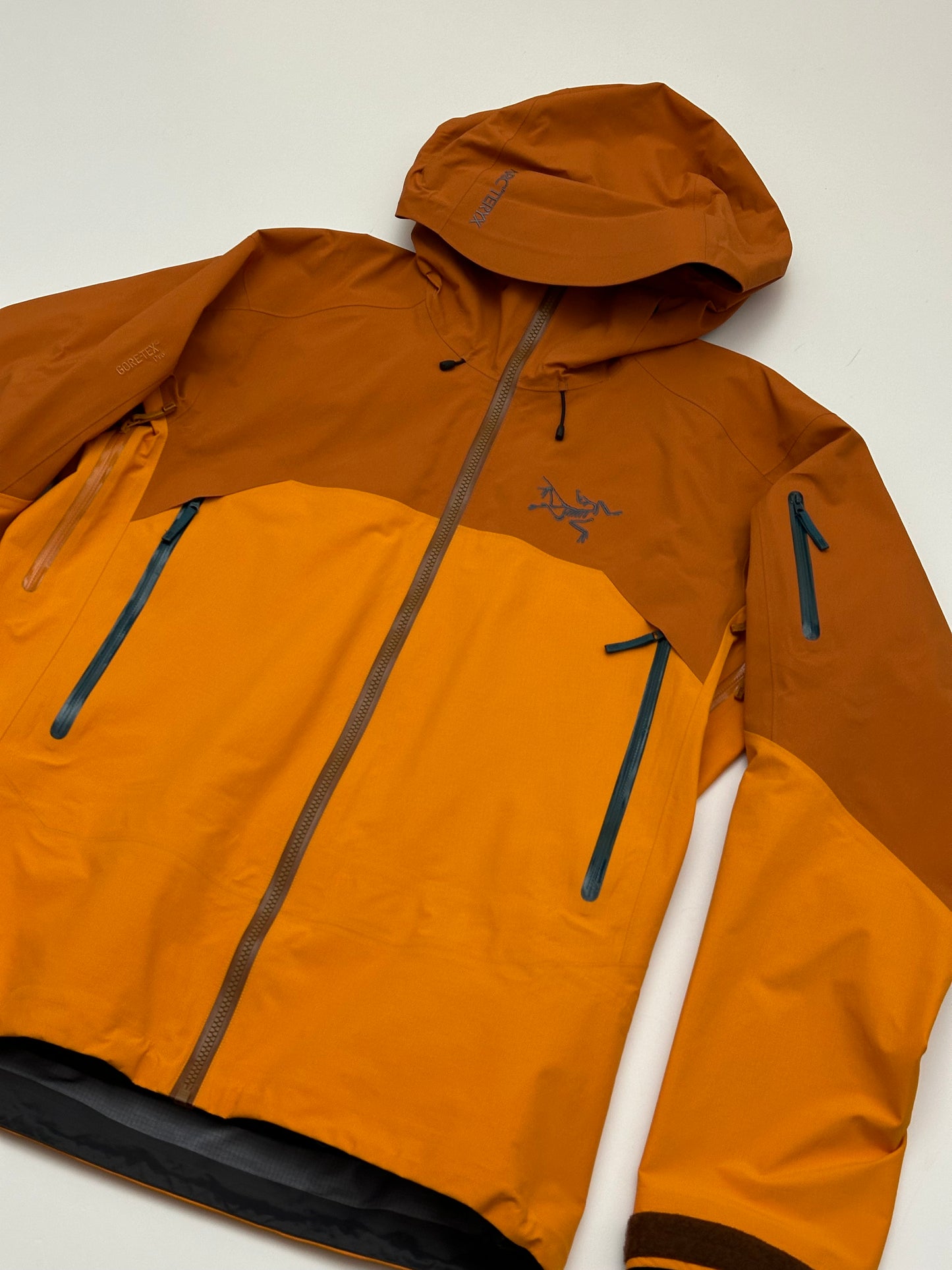 Arc’teryx Rush Jacket Oak Madras Orange Men's M Medium Gore-Tex Pro RECCO