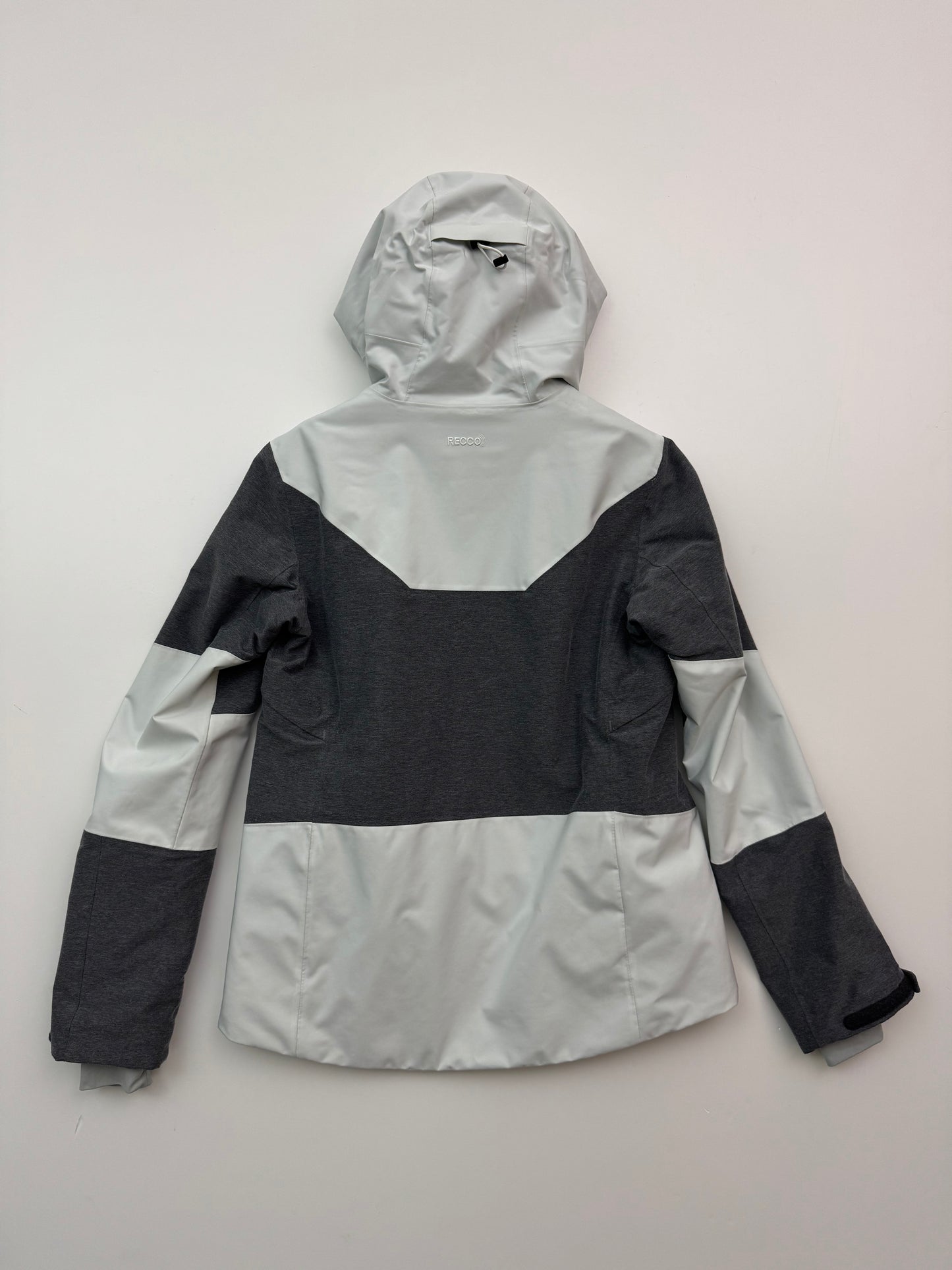 Peak Performance Balmaz Ski Jacket Women’s L Large Grey Two Tone Coat