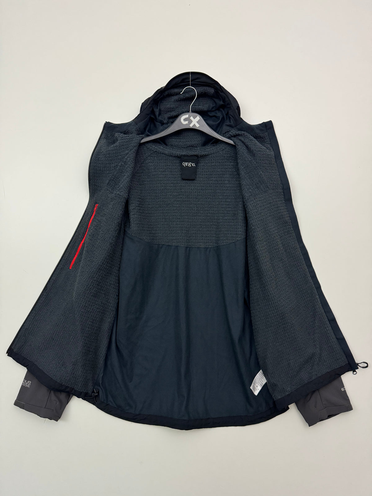 Rab VR Guide Jacket Black Men's XXL 2XL Vapour-Rise Fleece Lined Softshell