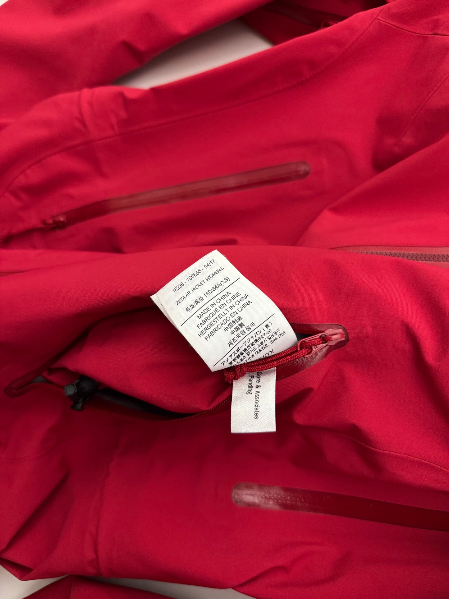 Arc'teryx Zeta AR Jacket Women's XS Extra Small Pink Gore-Tex