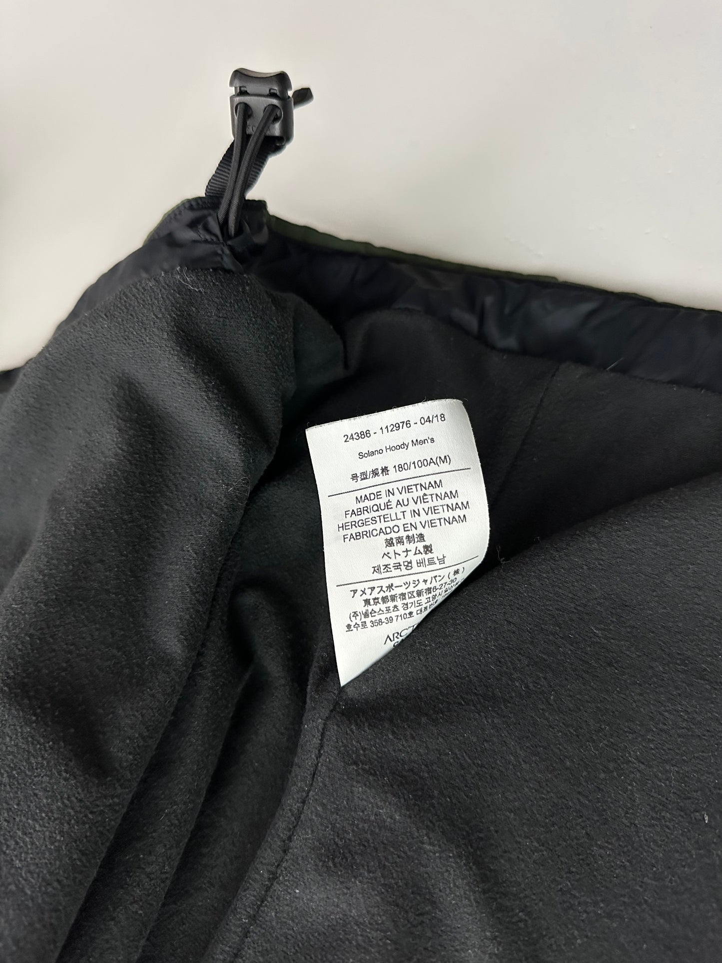 Arc’teryx Solano Hoody Green Men’s M Medium Gore Windstopper