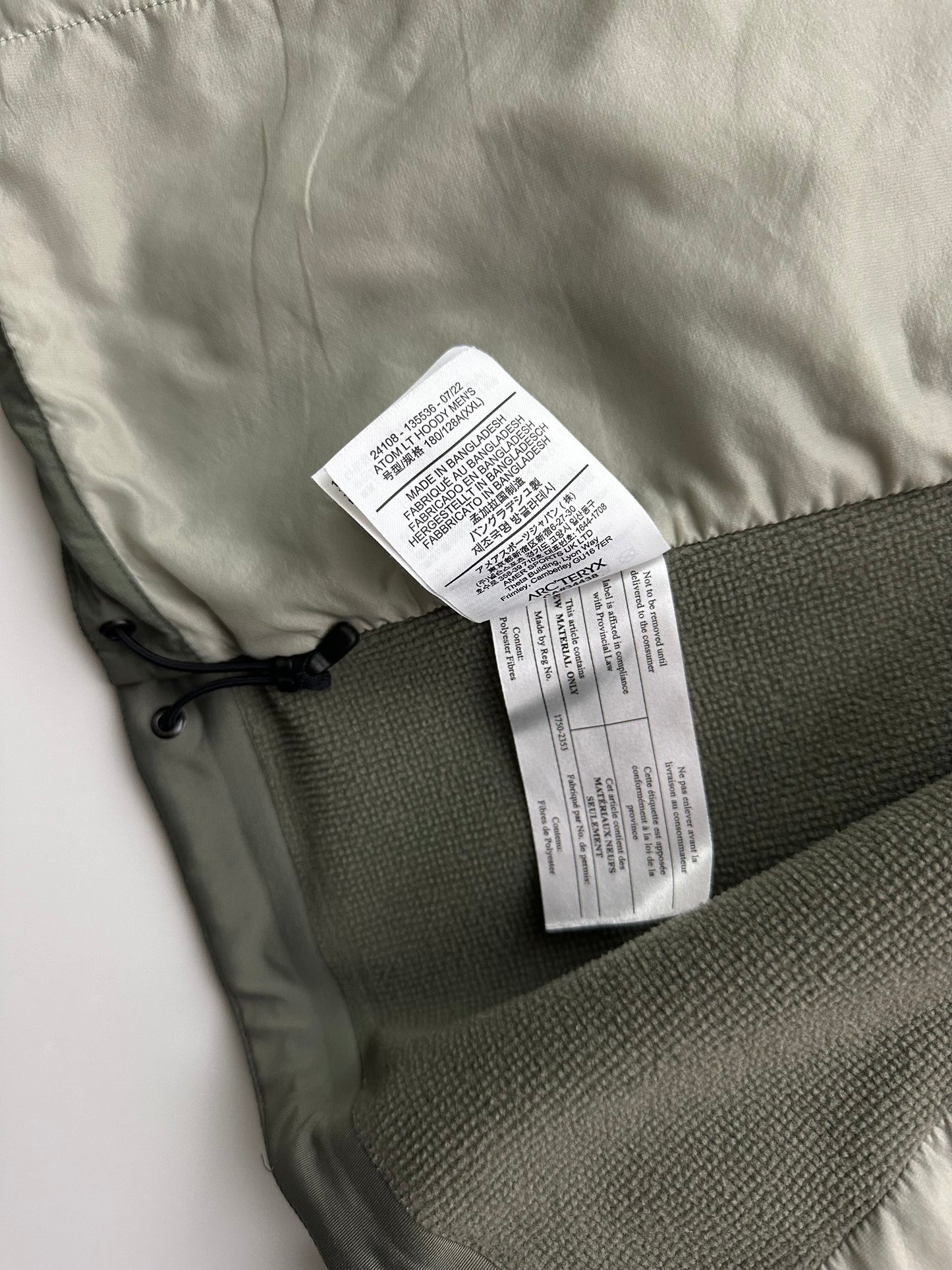 Arc’teryx Atom LT Hoody Forage Green Men’s XXL