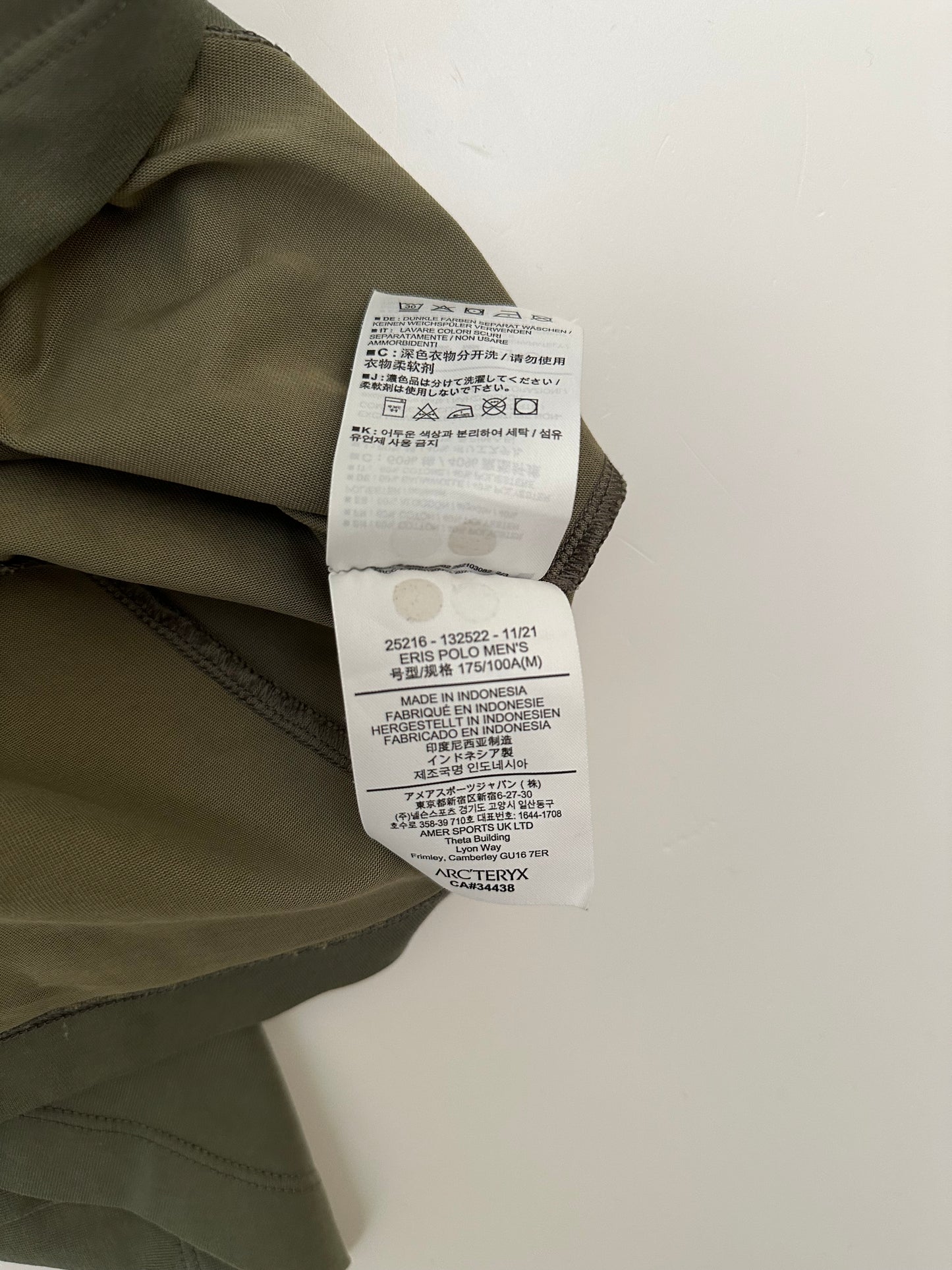Arc’teryx Eris Polo T-Shirt Forage Green Men’s S Medium