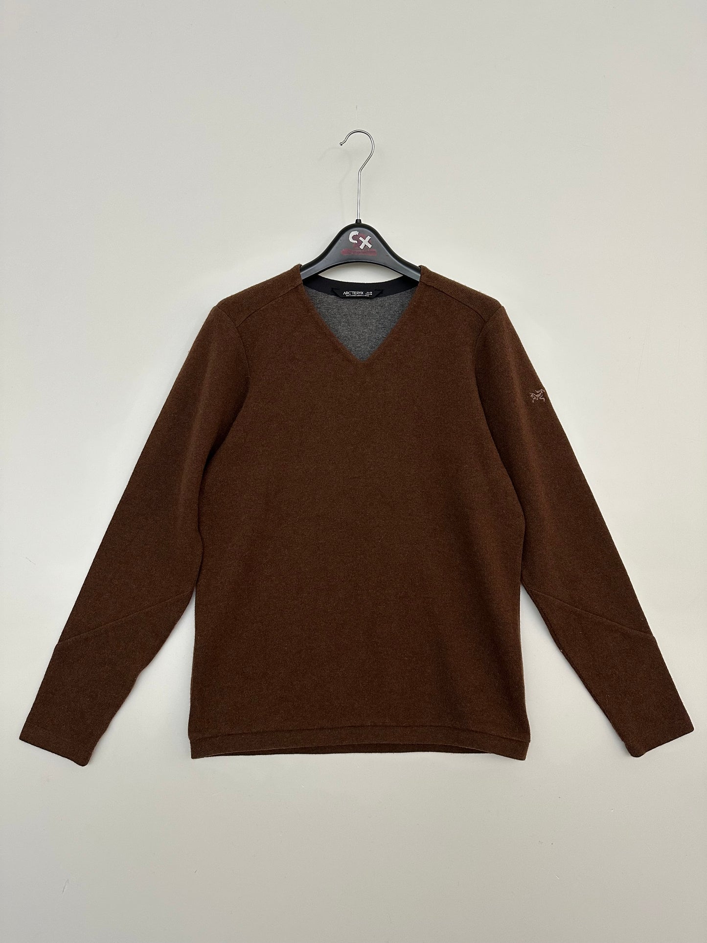 Arc’teryx Donavan V-Neck Sweater Brown Men’s M Medium Wool