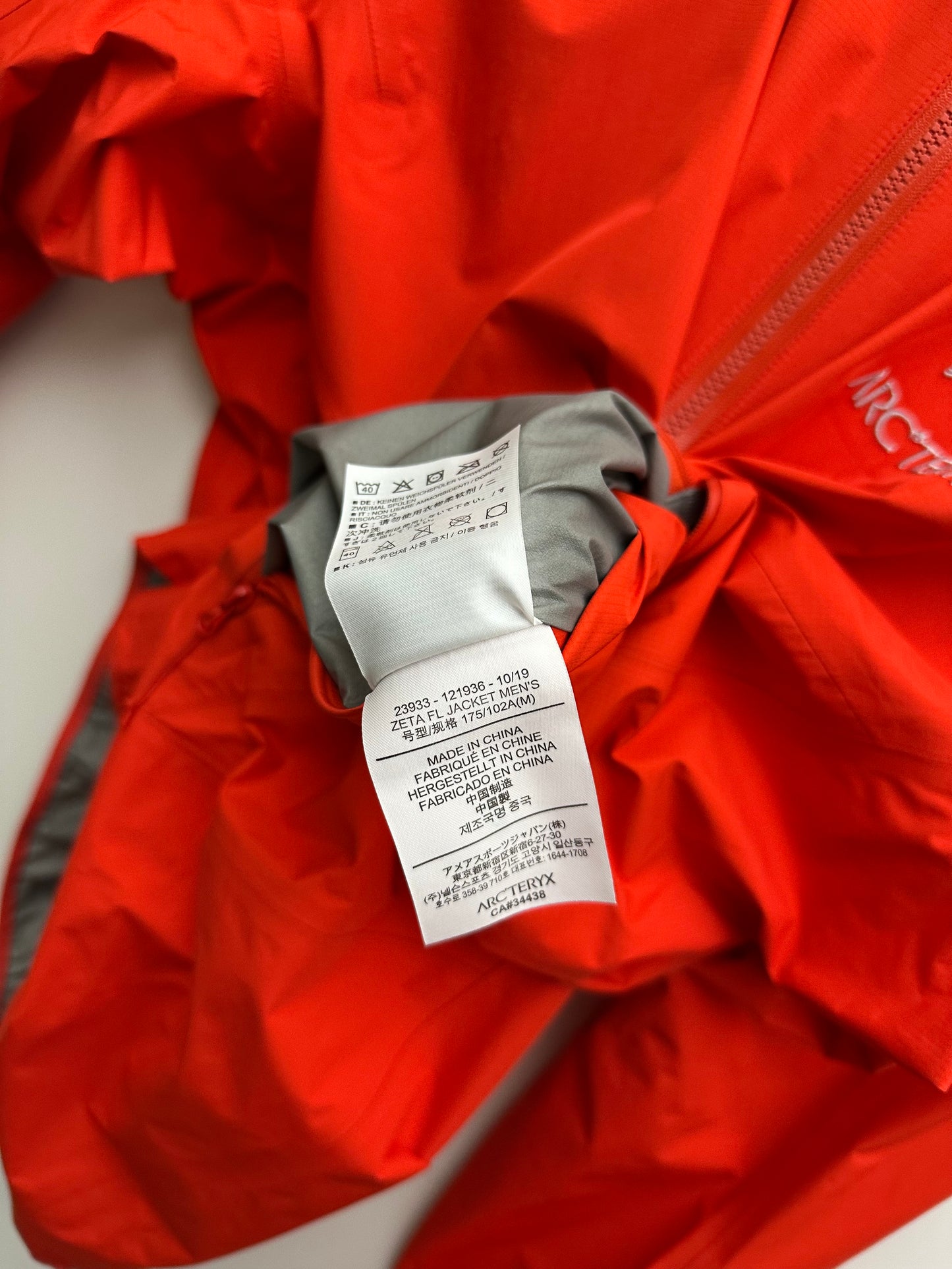 Arc’teryx Zeta FL Jacket Red Men’s M Medium Gore-Tex