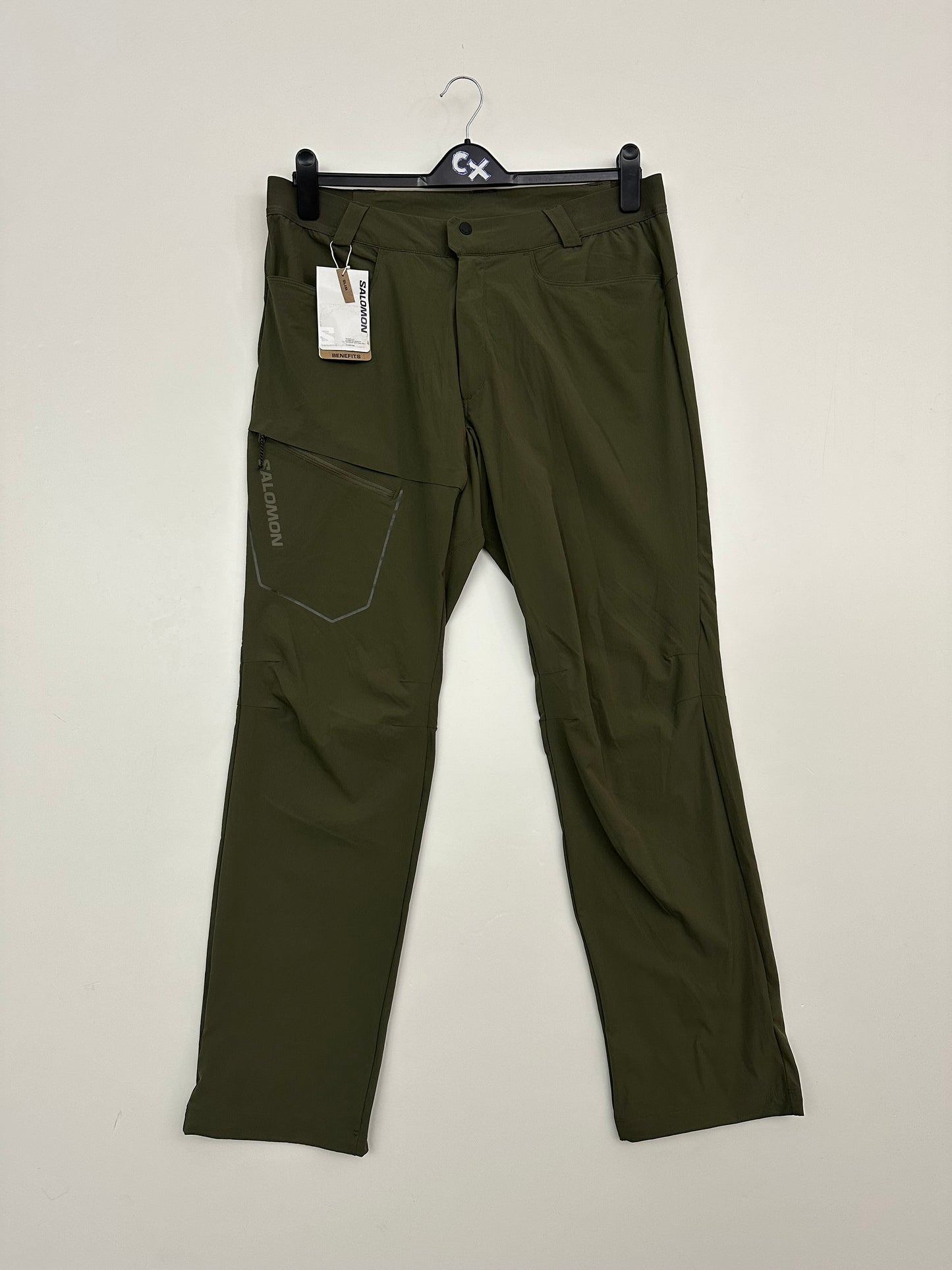 Salomon Men's Wayfarer Pants Size 38R Grape Leaf Green
