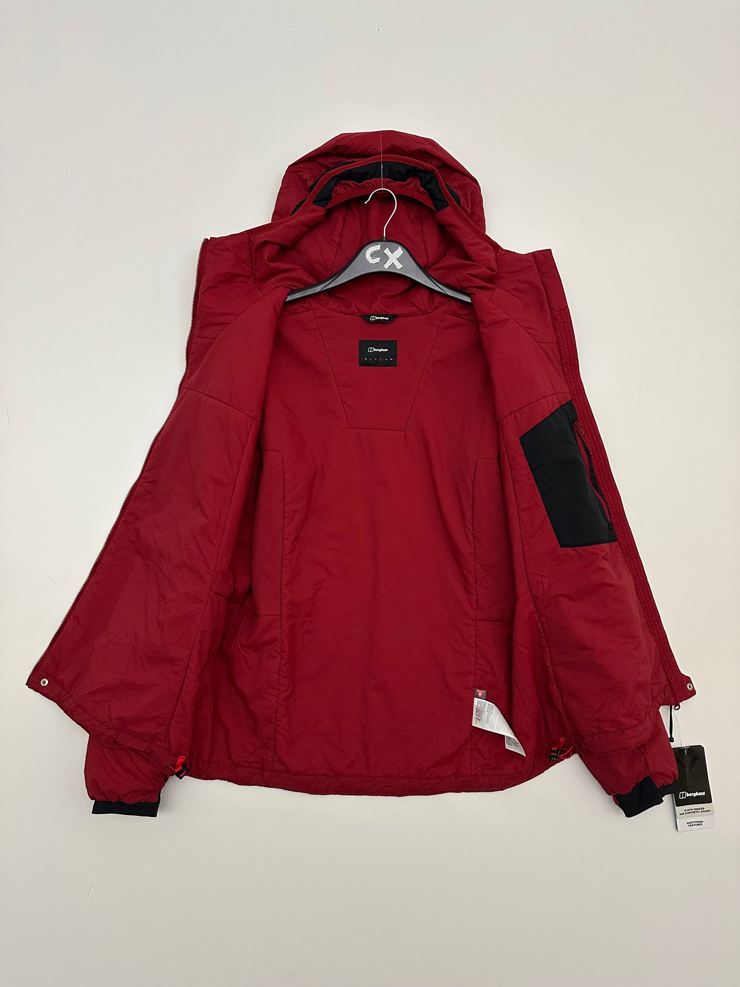 Berghaus MTN Seeker MW Synthetic Hoody Men's M Medium Red/Black