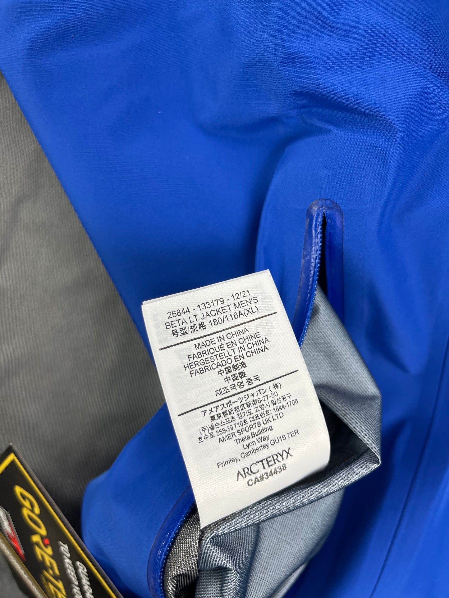 Arc'teryx Beta LT Jacket Vitality Blue Men's XL Gore-Tex – Chamonyx